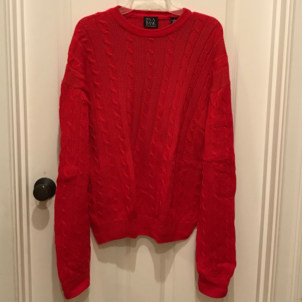 Jos. A. Bank crewneck red sweater